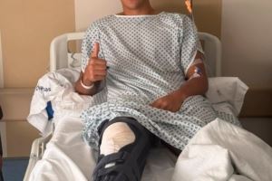 毕巴官方：24岁前锋桑纳迪成功接受右膝半月板手术